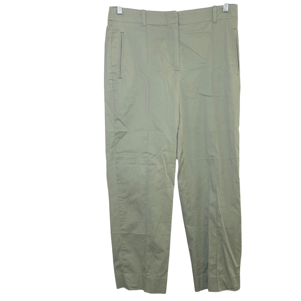 J Crew Willa straight-leg Lightweight Chino Pant green women's 8 career spring